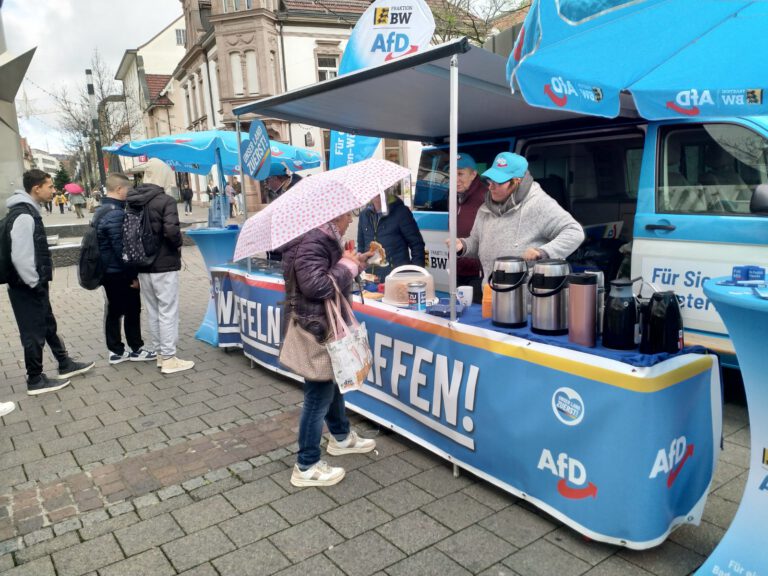 AfD platziert sich mit „Waffeln statt Waffen“ – Bernhard Eisenhut
